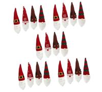 COLLBATH 20 Piezas Tapa de Botella de Vino Vestido de Botella de Vino de Navidad decoración del árbol de Navidad muñecos navideños navideños Adorno de de Vino de