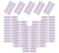 COLLBATH 200 Piezas Etiqueta Indicadora de Agua, Papel Blanco | Autoadhesiva, Ultrafina y Precintable, Texto de Advertencia Impreso, Cambio de Color al Contacto Líquido
