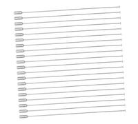 COLLBATH 20piezas Broche De Solapa De Blanco Alfileres Tope Para Hacer Broches Imperdibles Para Bufandas Sombreros y Manualidades