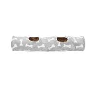 COLLBATH 2agujeros Juguete Túnel Recto para Gatos Escondite Plegable de Material para Gatitos de Interior Túnel de Interactivo con Pelota de Peluche Diseño de Hueso para Exploración