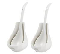 COLLBATH 2juegos Portacucharas De Cerámica Cuchara Sopera y Cuchara De Arroz Reposacucharas Para Cocina Decoración De Cocina Práctico Soporte Para Para Uso y Buffet