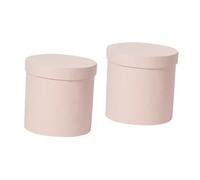 COLLBATH 2piezas Caja Redonda Para Arreglos De Cartón Bucket Para Decoración De Eventos y Para Tiendas De Flores y Hogar Caja Cilíndrica Para Cumpleaños Bodas