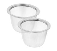 COLLBATH 2piezas Filtro Colador De Té De Acero Inoxidable Para Infusiones Cesta Infusora Pequeña De Malla Fina Para Sueltas Duradero y Fácil De Limpiar De Unidades Compatible Con Teteras Es
