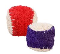 COLLBATH 2piezas Juguetes Masticables para Perros Pelota De Tenis De Lufa Entrenamiento Colores Brillantes