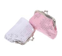 COLLBATH 2piezas Monedero con Lentejuelas Elegante para Niñas Pequeño y Brillante para Uso Diario y Guardar Monedas para Rellenar Bolsas de Obsequio de Cumpleaños