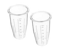 COLLBATH 2piezas Vasos Mezcladores De Plástico Graduados Repuestos para Licuadora Fácil Medición