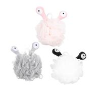 COLLBATH 3 Bolas de Baño Diseño de Flores, Depuradores de Baño para Remover Células Muertas, PU y PE, 3 Piezas, Niños y Adolescentes