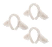 COLLBATH 3 Diademas Orejas de Cordero de Felpa Accesorio para Cosplay y Fiestas Temáticas para Mujer y Niñas, Diseño Tierno y Agradable para Eventos Festivos y Disfraces de Criaturas