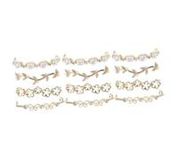 COLLBATH 3 Juegos Hebilla Decorativa De Cordones Clips De Zapatos De Perlas Cordones De Zapatos Accesorios Clips De Zapatos De Hoja Zapatillas De Mujer Zapatos De Boxeo Aleación 4 Uds * 3