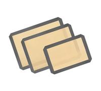 COLLBATH 3 Piezas Alfombrillas de Silicona para Hornear Tapetes Antiadherentes Doble Cara Resistentes al Calor Reutilizables para Horno para Galletas y Repostería