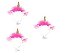 COLLBATH 3 Piezas aro de Pelo para Mascotas del Festival Diadema de Cuerno de Unicornio Diadema de Unicornio Disfraz de Perro Unicornio Diadema para Mascotas Pelo de Fiesta de Mascotas