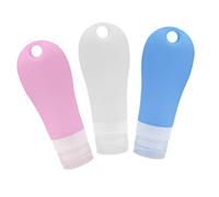 COLLBATH 3 Piezas Botella de Viaje Portátil Dispensador de Jabón de Silicona Contenedor de Líquidos para Viaje para Uso Encimera