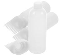 COLLBATH 3 Piezas Botellas Aplicadoras de Peine para Raíz Dosificador de Aceite y Tinte para Cabello Diseño Fácil de para Coloración Uniforme y Doméstico Peluquería
