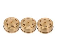 COLLBATH 3 Piezas Caja De Moxibustión Masajeador De Copa Moxa Recreo Herramienta Manual Eléctrica Herramienta Práctica De Moxibustión Tanque De Moxa Masajeadores De Mano Golden Cobre