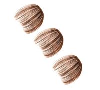 COLLBATH 3 piezas Flequillo Postizo Aire Cosplay para Mujer Ligero y Transpirable con Clips Ajustables para Bodas Fiestas y Cambio de Estilo Compatible Tipos de Rostro