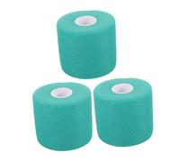 COLLBATH 3 Piezas Máscara de elástica deportiva cinta atlética preenvuelta envoltura atlética elástica pre-envoltura cinta deportiva Verde