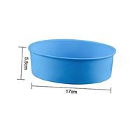 COLLBATH 3 piezas Molde de Silicona para Hornear Redondo de Antiadherente y Reutilizable para Pasteles Cupcakes y Repostería Cocina o Profesional Color Aleatorio Color Aleatorio