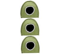 COLLBATH 3 Piezas Nido De Hámster Nido De Ratas De Invierno Casa Chinchilla Lavable Cama De Conejillo De Indias Cabaña para Hámster Lavable Pequeño Animal Acogedor Cama De Erizo Esponja