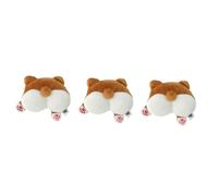 COLLBATH 3 Piezas para Perros Juguetes de Animales Cachorro Animales de Peluche esponjosos Felpa plushies Dog Toys para Mascotas Perro Corgi