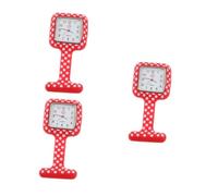 COLLBATH 3 Piezas Reloj Medico Enfermera Reloj de médico es Deportivos para Mujer Insignia de Enfermera es Digitales para Damas Colgante de Enfermera