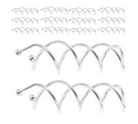 COLLBATH 30 Piezas Metal Spiral Hair Pins With Rounded Tips Non-scratch Bobby Pins For Secure Bun Styling Women DIY Hair Clips