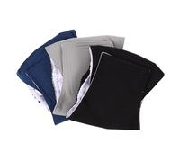 COLLBATH 3piezas Lavables para Perros Machos Bandas Abdominales Reutilizables para Mascotas De Perro Ajustables para Cachorros y Incontinencia Negro Gris Azul Grisáceo