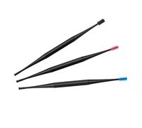COLLBATH 3piezas Limpiador De Oídos De Silicona Cuchara Para Oídos De Doble Palillo Para Cerumen Herramienta De Limpieza Para Uso Diario Casa