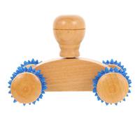 COLLBATH 3piezas Masaje de Madera Rodillo Portátil Herramienta de Automasaje para Piernas y Espalda Masajeador de Músculos de Piernas para Aliviar el Estrés Después del Entrenamiento