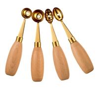 COLLBATH 4 Cucharas Sacabolas de Sandía de Acero Inoxidable para Helado, Postres y Frutas, Set 4 Tamaños (bola Grande, Pequeña, Ovalada y Punta) para Cocina y Repostería