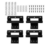 COLLBATH 4 Piezas Bisagra de Aluminio para Ventana Abatible Accesorios Decorativos para Hogar Puente Roto Soporte Resistente para Puertas y Ventanas Compactas