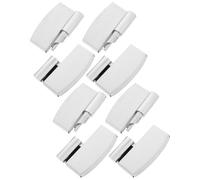 COLLBATH 4 Piezas Bisagras de Cierre Automático en Acero Inoxidable y Aleación, Diseño y Montaje para Puertas Públicos para Mamparas de Aseos