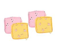 COLLBATH 4 Piezas Bolsa De Almacenamiento De Servilletas Sanitarias Cartera De Efectivo Bolso Organizador Carteras para Adolescentes Niñas Primer Período Bolsa De Pañales Mini Bolsa De