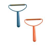 COLLBATH 4 piezas Cepillo Dos Caras para Eliminar Pelusas y Pelos de Mascotas Herramienta Ligera y Duradera para Limpiar Ropa Suéteres y Mantas de Azul y Amarillo Fácil de Usar y