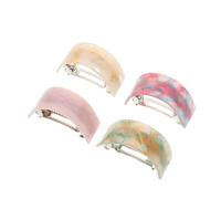 COLLBATH 4 Piezas Clips de Pinza para Cabello de Acetato con Resorte Soporte Firme para Moños y Coletas Altas Accesorios Decorativos Versátiles para Peinados Elegantes de Mujeres y Niñas