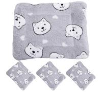 COLLBATH 4 Piezas De Conejillo De Indias Cama para Conejos Casa De Jerbos Cuna Guinea Mascota Cerdo Basura Revestimientos De Jaula De Lana De Hámster Lecho Hamaca Juguetes Paño