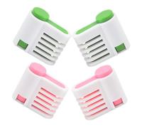COLLBATH 4 Piezas Herramienta Niveladora de Pan para Cortes Uniformes Fijador de Rebanado de Tostadas para Cocina y Estudio de Repostería