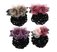 COLLBATH 4 Piezas Profesional Para Enfermeras Mujeres Trabajo Eventos Hoteles Y Bancos Incluye Clip De Flor Vintage