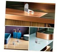 COLLBATH 4 Piezas Soporte Adhesivo para Botellas de Baño Gancho para Champú de Acero Inoxidable Resistente Estante Pared para Jabón Líquido y Organizador Versátil para Ducha y Cocina