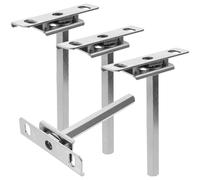 COLLBATH 4 piezas Soportes Ocultos para Estantes Flotantes de Soportes Resistentes de Acero Frío de Alta Resistencia para Cocinas Baños y Talleres