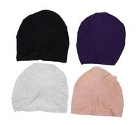 COLLBATH 4 Piezas Turbante Decorativo Gorro De Pañuelo Para Lavarse Maquillarse