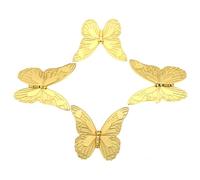 COLLBATH 4 Pomos para Armarios y Cajones de Aleación de Zinc Diseño de Vintage 32 MM de Distancia entre Agujeros Color Dorado Envejecido Tiradores Grandes para Muebles y Decoración del