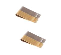 COLLBATH 4 Uds Marcapáginas De Acero Inoxidable Clip Delgado para Billetera Herramientas para Exteriores Marcapáginas para Dinero Crédito Latón