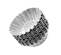 COLLBATH 40 Moldes De Metal Para Tartaletas De Huevo 7x2 Cm Antiadherentes Perfectos Para Hornear y Decorar Tartas