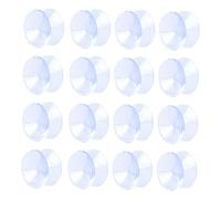 COLLBATH 48 Piezas Ventosas Antideslizantes Transparentes para Mesa de Cristal, Protectores Suaves de PVC de Doble Cara 20 Mm, Espaciadores para Muebles y Escritorios, Accesorios para Mesas