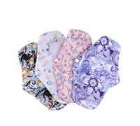 COLLBATH 4piezas Almohadillas Menstruales Reutilizables De Bambú Compresas Lavables Para Cuidado Femenino Para y Postparto