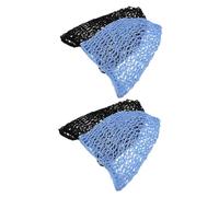 COLLBATH 4piezas Redecilla Pelo Tejida Mano Gorro Ganchillo Redecillas para Dormir para Proteger el Cabello mientras Duerme Gorros Reutilizables para Mujer