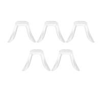 COLLBATH 5 Almohadillas Nasales Transparentes para Gafas Tornillo, de Silicona Antideslizante, Tamaño Corto Modelo 569, Accesorio de Reparación para Soporte Nasal, Uso Diario
