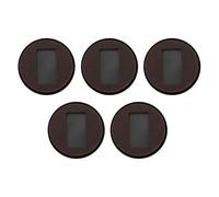 COLLBATH 5 Copas de Ruedas para Muebles Antideslizantes de Fieltro Protectores de Suelo Redondos Negros para Sillas de Oficina y Sofás Topes Fijos para Evitar Movimientos y Daños en