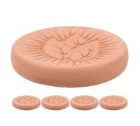 COLLBATH 5 Discos Humidificadores Para Tarros De Galletas De Arcilla Piedra Humidificadora Pequeña Disco Ablandador De Azúcar Humidificador De Despensa Piedra De Control De Humedad