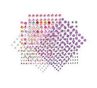 COLLBATH 5 Hojas Pegatinas Autoadhesivas de Gemas para Manualidades Accesorios DIY Decoraciones para Móviles y Tarjetas para Fiestas y Bodas